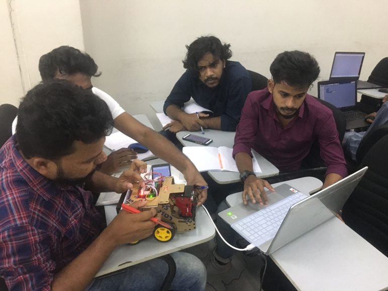 One year since the launch of our online coding and robotics training program